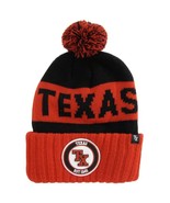 Texas Ribbed Cuff Knit Winter Hat Pom Beanie (Red/Black) - £14.34 GBP