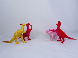 ANKYO Dinosaurs Vintage Plastic Figure Lot Of 4 Bundle Toys Multicolor - £15.19 GBP