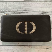 Christian Dior Vanity Pouch Novelty Ladies BLACK w/ MIROR vip gift 12×20... - $72.22