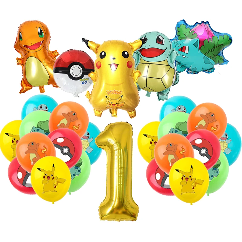 Balloon Set 1 Limited Edition! New Pokemon birthday party - £11.80 GBP