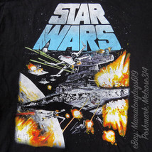 Licensed Disney Star Wars T-Shirt Sz L X-Wing Star Destroyer Empire Jedi - £11.91 GBP