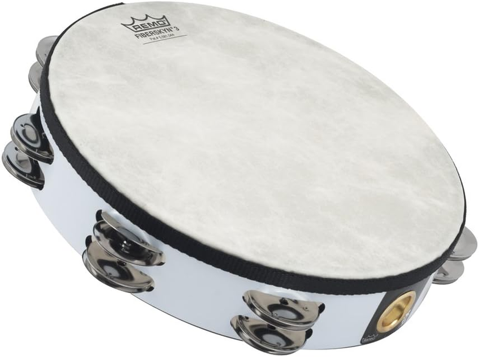 TA-5210-00 Fiberskyn Tambourine - Quadura White, 10&quot; - £38.17 GBP