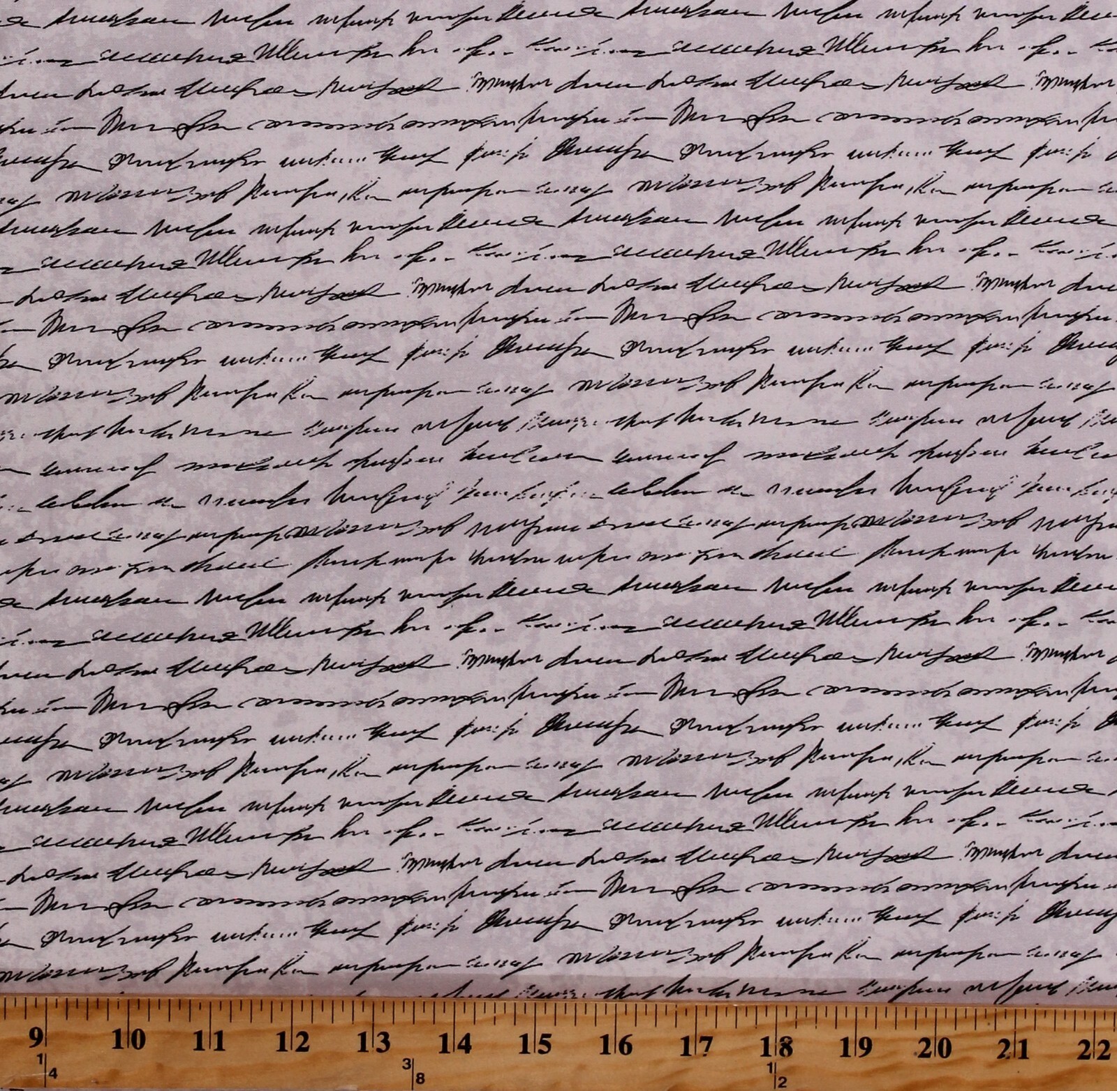 Cotton Writing Manuscript Handwriting Letters Words Fabric Print by Yard... - $11.95