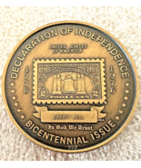 Bronze Medallion,USPS Issue Bicentennial Declaration of Independence 177... - £14.96 GBP