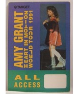 AMY GRANT - VINTAGE ORIGINAL 1991 CONCERT TOUR CLOTH BACKSTAGE PASS - $10.00
