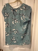 Papermoon Blouse Green Black &amp; White NWOT Size S - $14.84