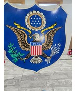 Vintage Wooden Board Shield Presidential Seal 1973 E Pluribus Unum 21x22 - $445.39 CAD