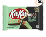 5x Packs Kit Kat Duos Mint + Dark Chocolate Wafers Candy Bars | King Siz... - £12.69 GBP