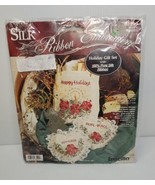 Bucilla Silk Ribbon Embroidery Kit Gift Bag Sachets #83290 HOLIDAY Joy L... - $8.49