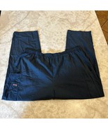 Cherokee Workwear Unisex Drawstring Cargo Scrub Pants 2XL dark blue - $17.65 CAD