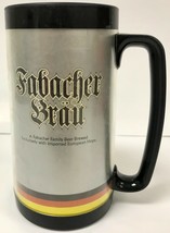 Thermo-Serv FABACHER BRAU Vintage Beer Mug Retro Drinkware MADE IN USA - $9.71
