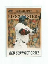 David Ortiz (Boston Red Sox) 2012 Topps Blockbusters Insert Card #BB-20 - £3.91 GBP