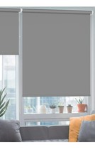 Roller Shades for WIndows Blackout 34x72in Grey - $15.48