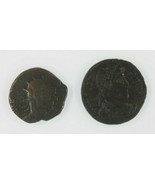 Ancient Roman Empire 2-Coin Set // Emperor Claudius II Gothicus &amp; Empero... - $68.08 CAD