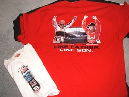 Earnhardt&#39;s--the Dale&#39;s #3 &amp; #8 &quot;Like Father-Like Son&quot; Daytona 500 Tee Shirt - £21.15 GBP