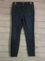 True Craft Jeans Teen&#39;s Women&#39;s Size 7 Mid Rise Skinny Leg Denim Blue Jeans - £10.38 GBP