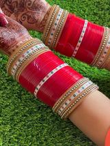 Traditional Bridal Chooda Indian Punjabi Chuda Designer Bangle Jewelry Chura Set - $55.99+