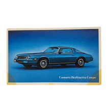 Postcard 1979 Chevy Camaro Berlinetta Coupe Dealer Advertising Blue Musc... - £6.01 GBP