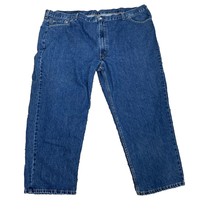 Levis 550 Mens Blue Jeans Size 54X30 Denim Dark Wash Relaxed Fit Waterless - $33.66