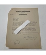 The Texas National Bank Beaumont Texas Letter 1929 - $38.83
