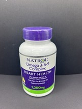 Natrol Omega 3-6-9 Complex  Heart Health 1200mg - 60 Softgels - Exp. 05/... - $15.87