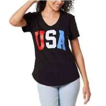 NWT General Standard Size XL Navy Blue Red White USA Patriotic Ladies T-Shirt - £11.09 GBP