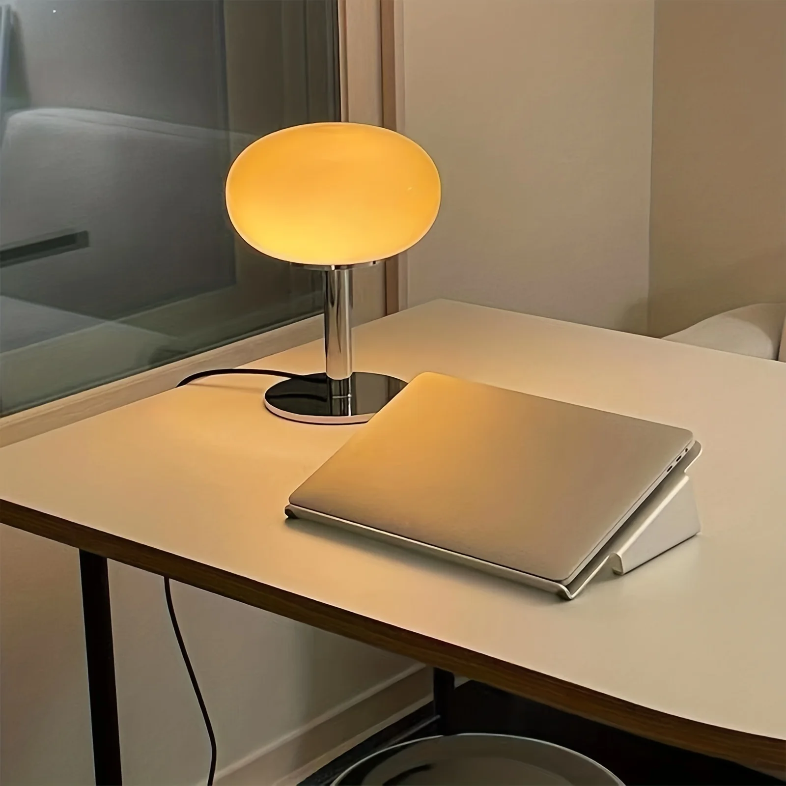 Glass Egg Tart Lamp Dimmable Bedroom, Living Room, Home, Office Decoration - $46.79+