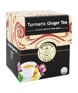 Buddha Teas 100% Organic Herbal Turmeric Ginger Tea, 18 Tea Bags - £8.45 GBP