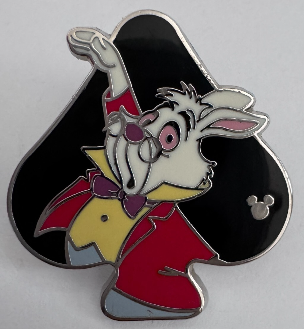 Disney White Rabbit Spade Alice in Wonderland Card Suits 2013 Hidden Mic... - $24.74
