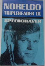 Vintage Norelco Tripleheader III Speedshaver Instruction Booklet 1970s - $3.99