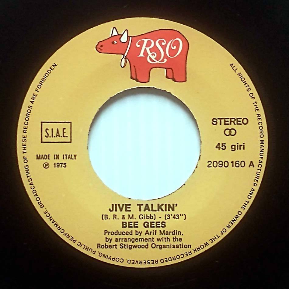 Bee Gees - Jive Talkin&#39; / Wind of Change [7&quot; 45 rpm Single] Italian Import - $5.69