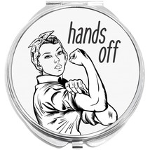Rosey Hands Off Compact with Mirrors - Perfect for your Pocket or Purse - £9.22 GBP