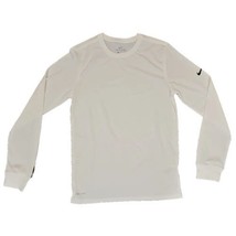 The Nike Tee Men&#39;s Dri Fit Long Sleeve T-Shirt Size Medium White NEW - £15.54 GBP