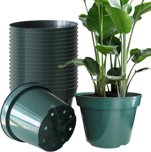 Plant Pots 20 Packs 8 Inches , Thickened Nursery Pots, Plastic Flower Pots for I - £30.00 GBP
