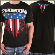 Throwdown Glory American Flag Stars Stripes UFC MMA Mens T-Shirt Black NEW S-3XL - £18.63 GBP