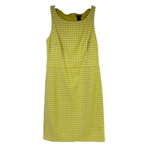 Ann Taylor Dress Womens Small Green White Polka Dot Abstract Zip Up Sleeveless - £5.67 GBP