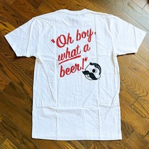NEW National Bohemian Natty Boh &quot;Oh Boy, What a Beer&quot; White Cotton T-Shirt  - £19.97 GBP