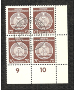 DDR - EAST GERMANY - 1956 70 Dienstmarke &quot;ON SERVICE&quot; - NH - CTO - Block... - £6.71 GBP