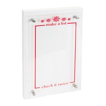 Make A List and Check It Twice Acrylic Sign 10&quot;L x 15.5&quot;H Acrylic/MDF - £31.67 GBP