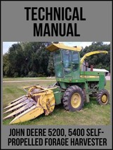 John Deere 5200 5400 Self-Propelled Forage Harvester Technical Manual TM1066 USB - £14.12 GBP