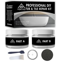 White Tub Repair Kit White For Acrylic, Porcelain, Enamel &amp; Fiberglass T... - $40.99