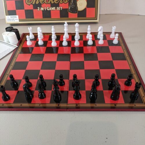 Schylling Plastic Chess And Checkers 2 In 1 Game Set - $17.81