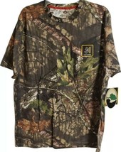 Mossy Oak Rollingwood Short Sleeve Crew Neck Mens Shirt Camo Size Large - £9.87 GBP