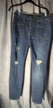 Judy Blue Jeans Womens Size 11/30 Button Fly High Rise Skinny Stretch Denim - $24.75