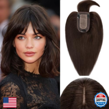 Rich Choices 100% Remy Human Hair Topper with Bangs for Women - $76.71