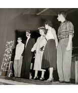1954 Real Photo The Florist Shop Play Theater Final Act Union Officers E88A - €34,34 EUR