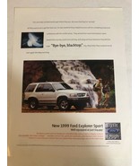 1999 Ford Explorer Sport Vintage Print Ad pa10 - $8.90