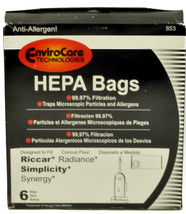 EnviroCare Vacuum Cleaner Bags for Riccar Radiance, Simplicity Synergy, 853 - $19.95
