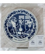 Blauw Delfts Royal Distel &quot;The Architect&quot; Handpainted Holland Blue White... - $225.61 MXN