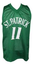 Kyrie Irving St.Patrick High School Basketball Jersey New Sewn Green Any Size image 4
